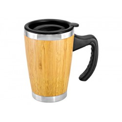 Mug de Bamboo con Asa Plástica